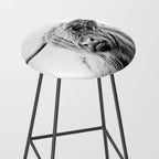 portrait of a highland cow (horizontal) Stool Gallery Image 2