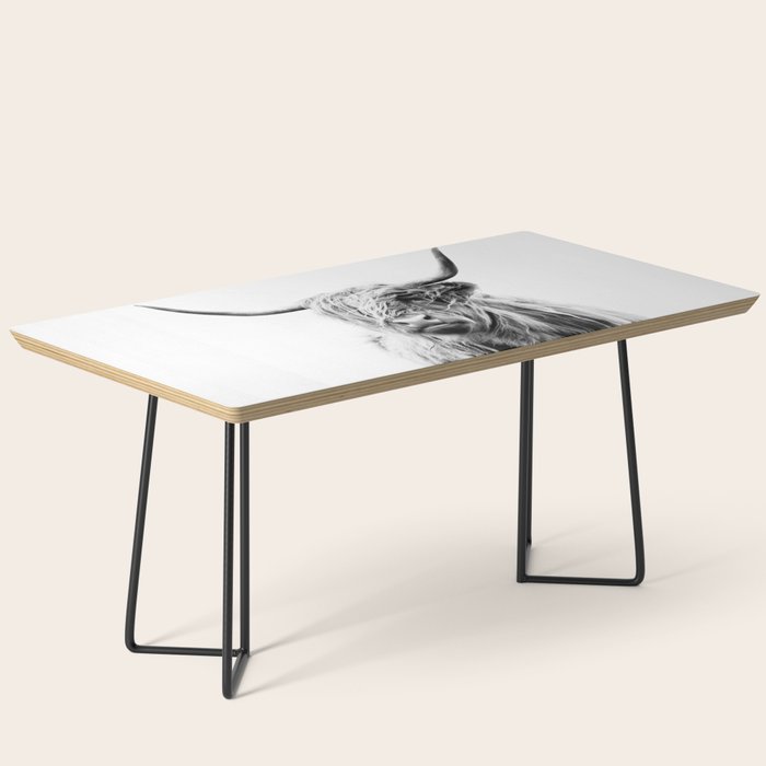 portrait of a highland cow (horizontal) Coffee Table Gallery Image 1