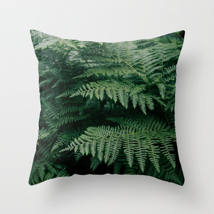 Ferns VII Throw Pillow Gallery Image 1