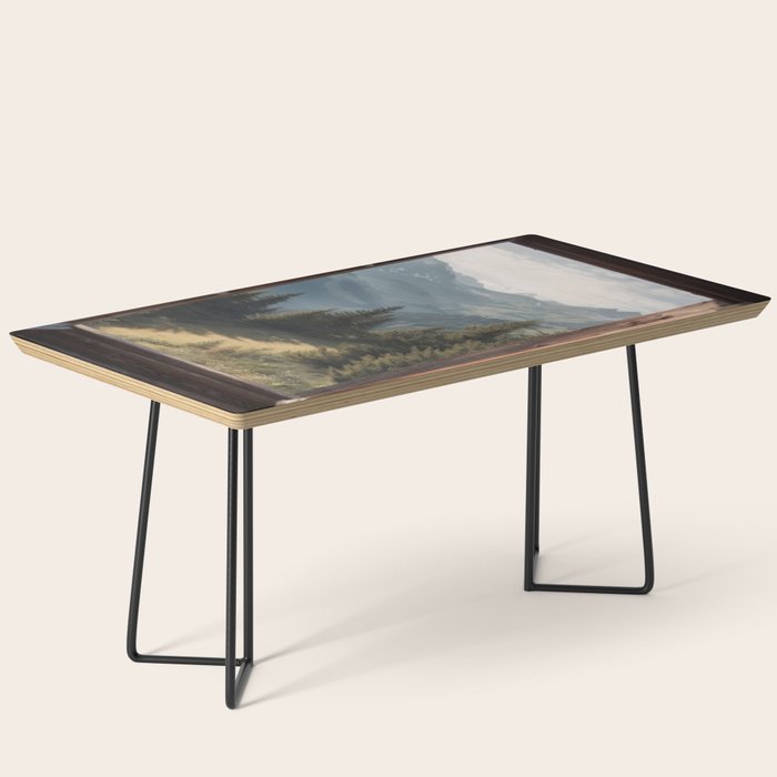 Where the Pines Begin - Alpine Landscape Print Coffee Table Gallery Image 1