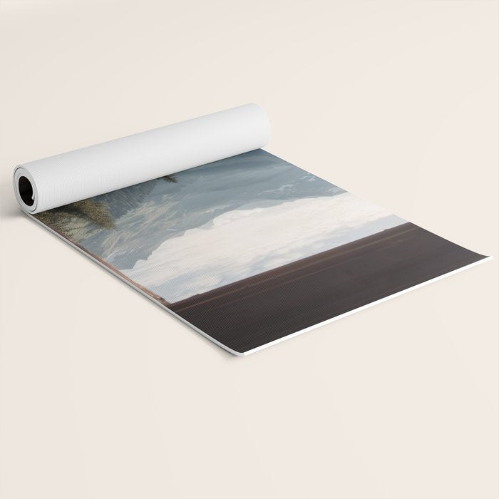 Where the Pines Begin - Alpine Landscape Print Yoga Mat Gallery Image 2