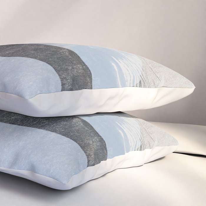 abstract brush strokes and lines 1 Pillow Sham Gallery Image 3