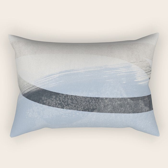 abstract brush strokes and lines 1 Rectangular Pillow Gallery Image 2