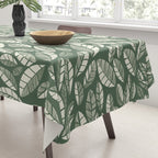 Wildlife Safari Laeves green Tablecloth Gallery Image 3