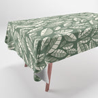 Wildlife Safari Laeves green Tablecloth Gallery Image 1