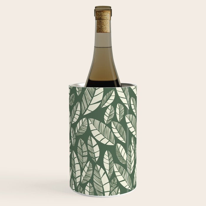 Wildlife Safari Laeves green Wine Chiller Gallery Image 1