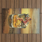 Roxanne on the rocks - Whiskey sunset Outdoor Rug Gallery Image 1
