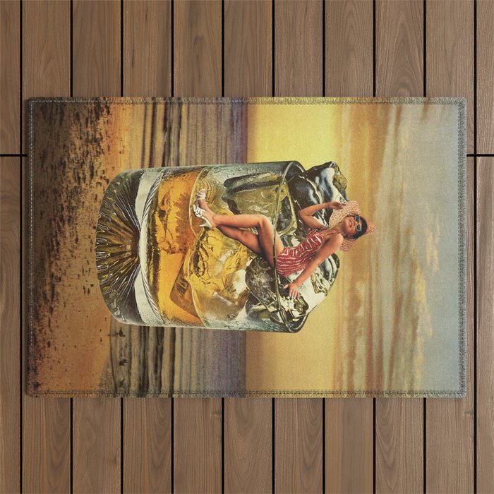 Roxanne on the rocks - Whiskey sunset Outdoor Rug Gallery Image 1