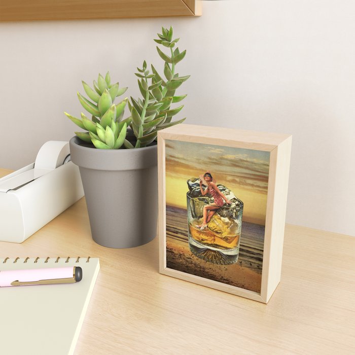 Roxanne on the rocks - Whiskey sunset Mini Art Print Gallery Image 2