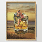 Roxanne on the rocks - Whiskey sunset Serving Tray Gallery Image 1