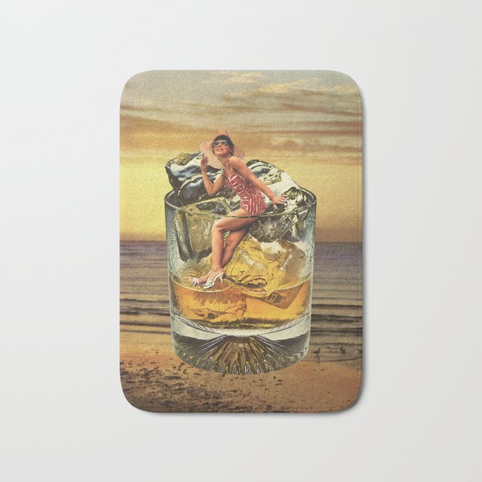 Roxanne on the rocks - Whiskey sunset Bath Mat Gallery Image 1