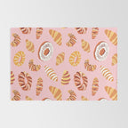 Vintage sweet bakery pastry food art pattern Rug Gallery Image 2