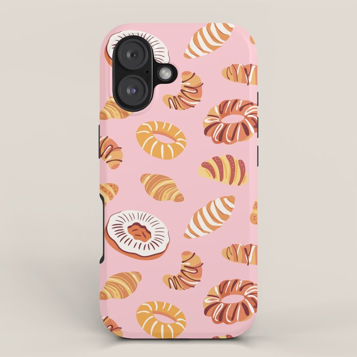 Vintage sweet bakery pastry food art pattern iPhone Case Gallery Image 1