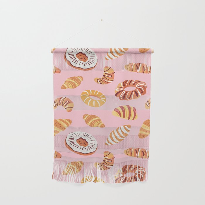Vintage sweet bakery pastry food art pattern Wall Hanging Gallery Image 1