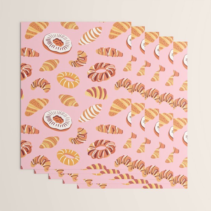 Vintage sweet bakery pastry food art pattern Wrapping Paper Gallery Image 3