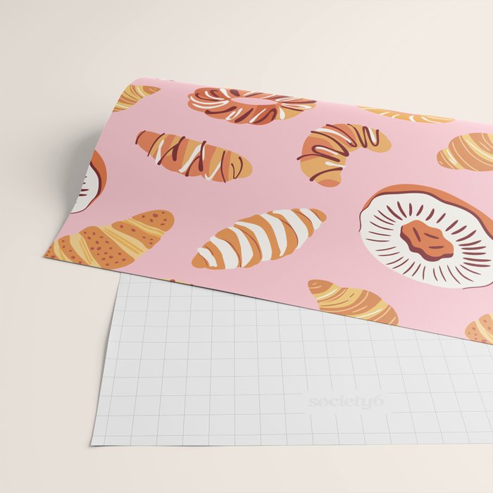 Vintage sweet bakery pastry food art pattern Wrapping Paper Gallery Image 2