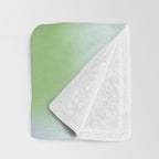 Spring Bud Lavender: Abstract Brush Strokes on Gradient Color - 002 Throw Blanket Gallery Image 3