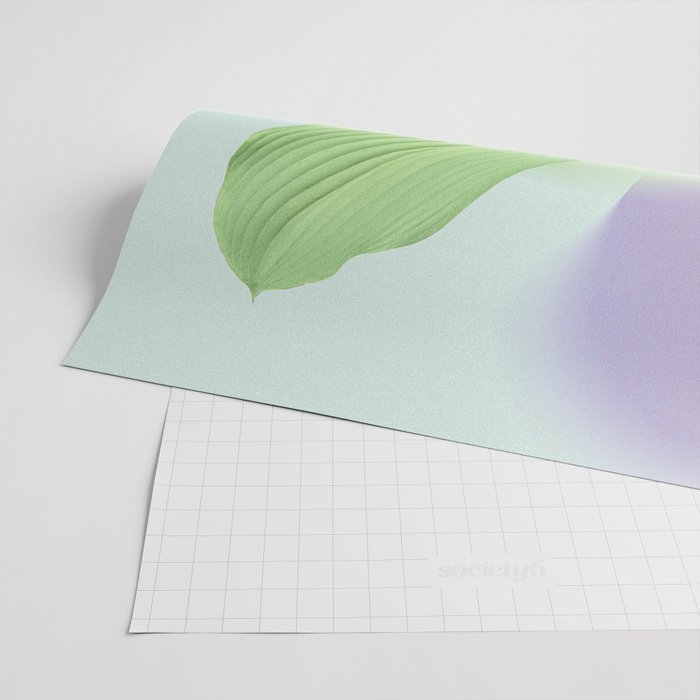 Spring Bud Lavender: Abstract Brush Strokes on Gradient Color - 002 Wrapping Paper Gallery Image 2