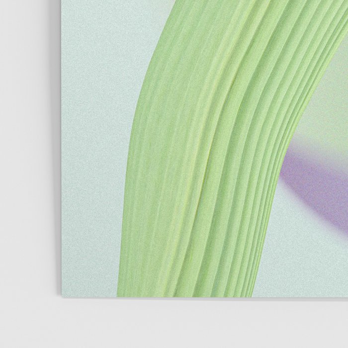 Spring Bud Lavender: Abstract Brush Strokes on Gradient Color - 002 Poster Gallery Image 3