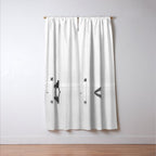 Modern Coastal Surfer Photography Window Curtain Gallery Image 3