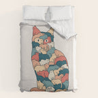 Cat Landscape 185: How many cats? Duvet Cover Gallery Image 6