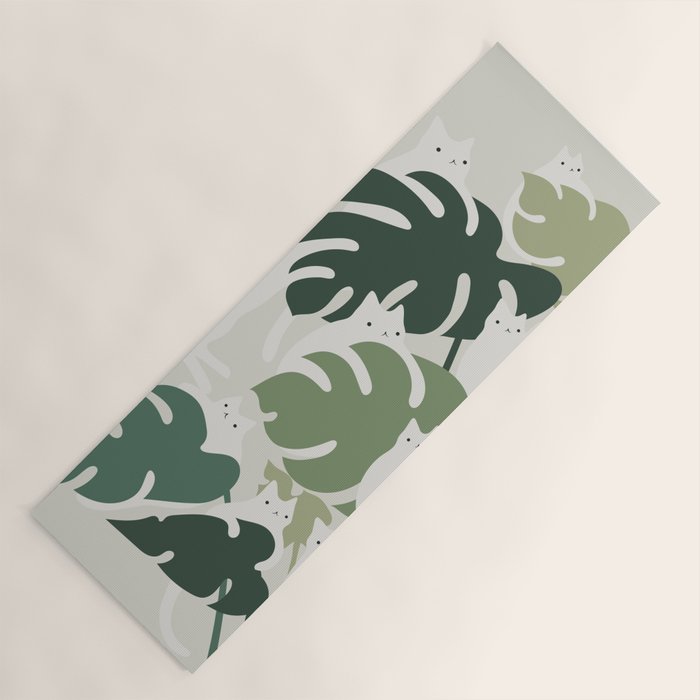 Cat and Plant 47 Yoga Mat Gallery Image 1