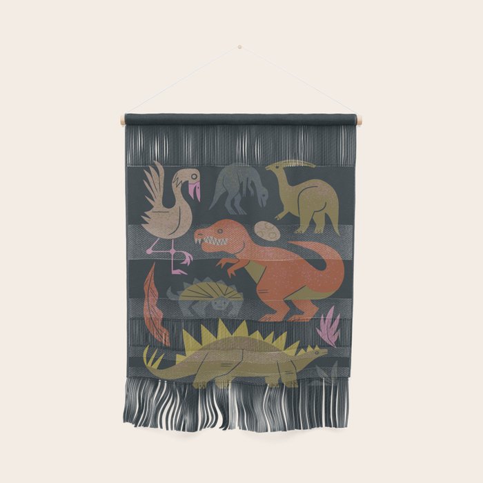 Jurassic Friends (Dark) Wall Hanging Gallery Image 1