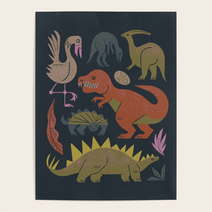 Jurassic Friends (Dark) Poster Gallery Image 4