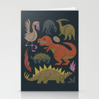 Jurassic Friends (Dark) Stationery Card Gallery Image 2