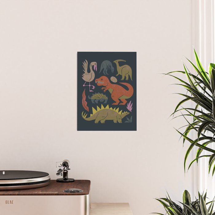 Jurassic Friends (Dark) Poster Gallery Image 2
