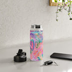 Girly Graffiti with Hearts and Doodles Water Bottle Gallery Image 4