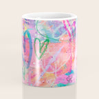 Girly Graffiti with Hearts and Doodles Coffee Mug Gallery Image 4