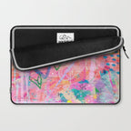 Girly Graffiti with Hearts and Doodles Laptop Sleeve Gallery Image 2