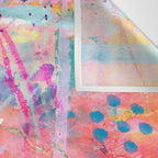 Girly Graffiti with Hearts and Doodles Wall Tapestry Gallery Image 3