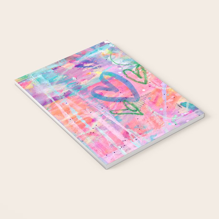 Girly Graffiti with Hearts and Doodles Notebook Gallery Image 3