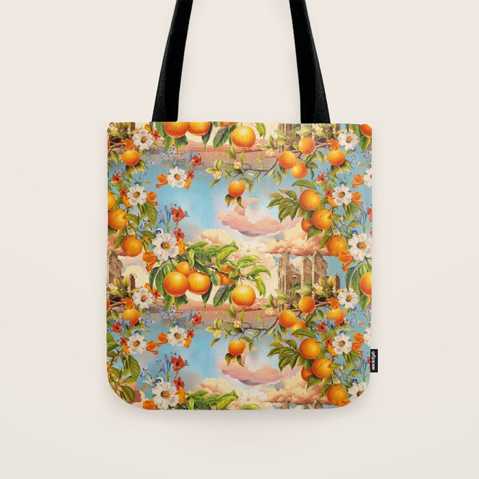 Orange Garden Tote Bag Gallery Image 1