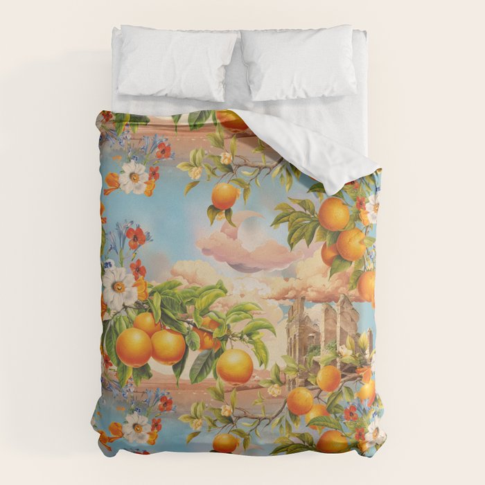 Orange Garden Duvet Cover Gallery Image 1