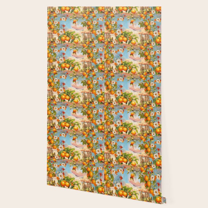 Orange Garden Wallpaper Gallery Image 2