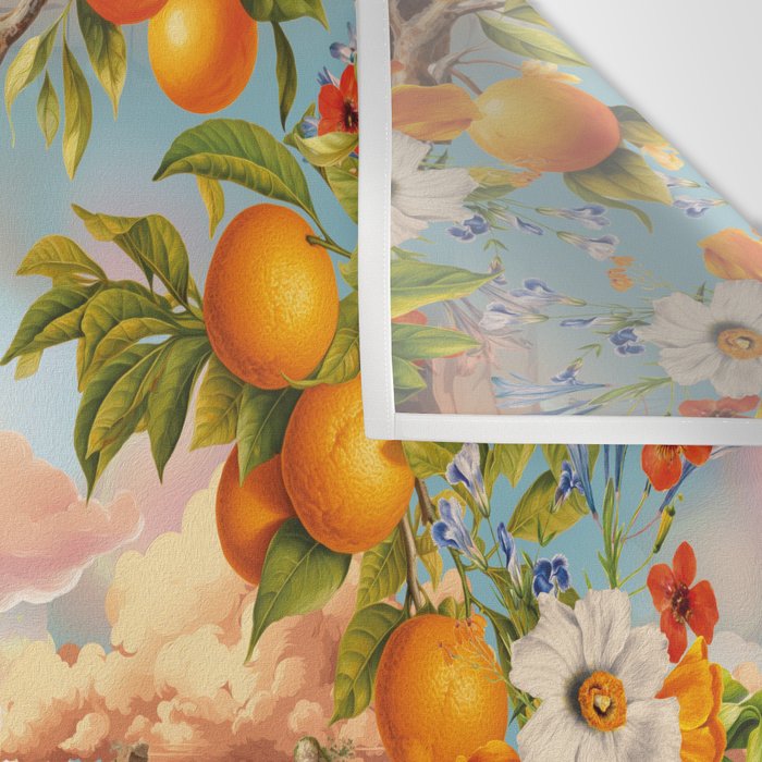 Orange Garden Wall Tapestry Gallery Image 3