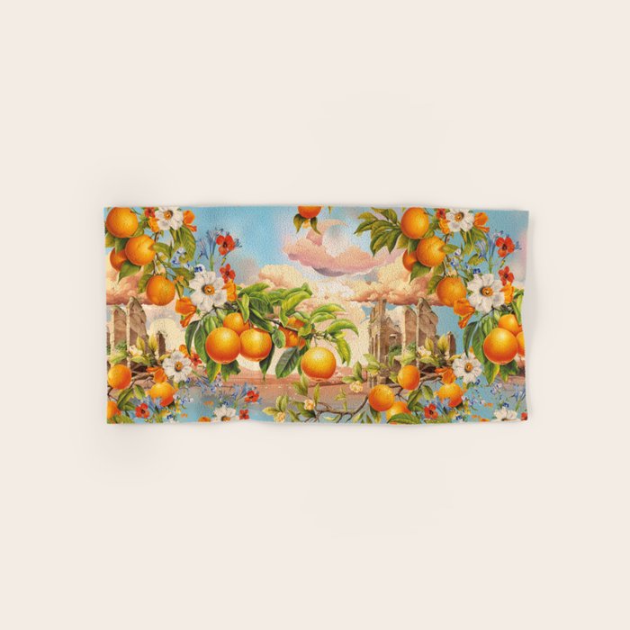 Orange Garden Bath Towel Gallery Image 1