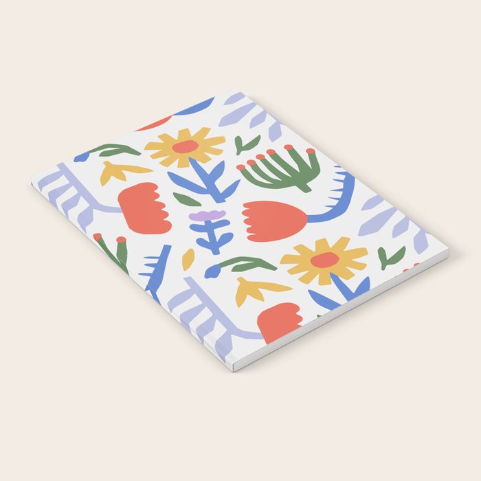 Colorful abstract flower art pattern Notebook Gallery Image 2