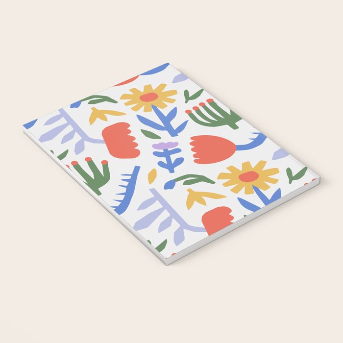 Colorful abstract flower art pattern Notebook Gallery Image 3