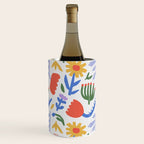 Colorful abstract flower art pattern Wine Chiller Gallery Image 3