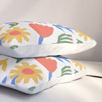 Colorful abstract flower art pattern Pillow Sham Gallery Image 3