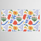 Colorful abstract flower art pattern Tablecloth Gallery Image 2