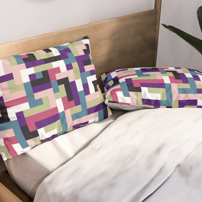 Boho M Tetris PTT Pillow Sham Gallery Image 2