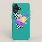 Memphis pattern 120 - 80s / 90s Retro iPhone Case Gallery Image 1