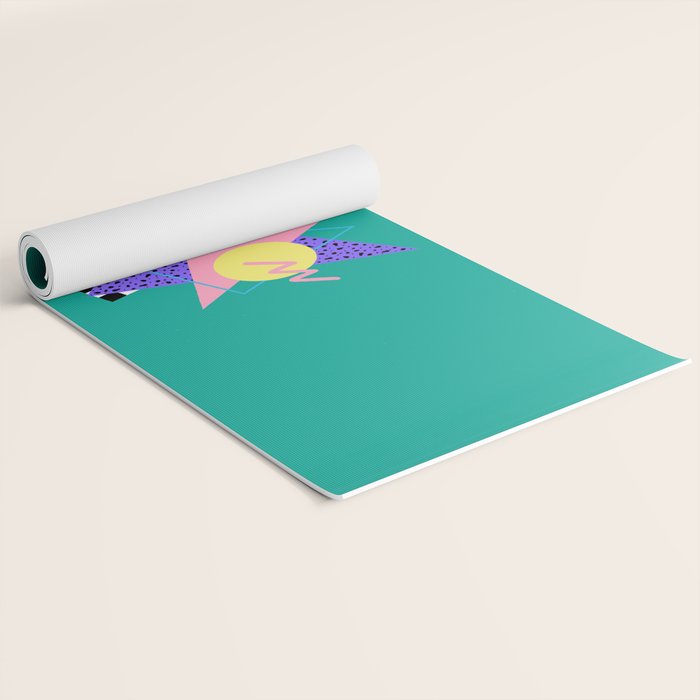Memphis pattern 120 - 80s / 90s Retro Yoga Mat Gallery Image 2