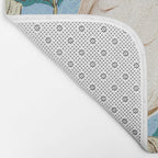 Tropical Cockatoo Bird on Antique William Morris Four Fruits Pattern Bath Mat Gallery Image 2