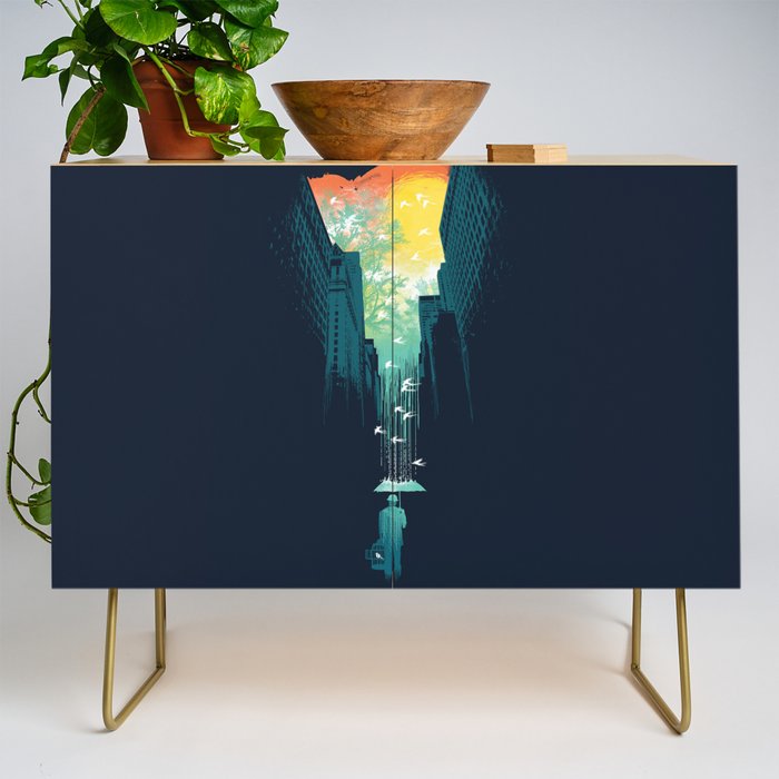 I Want My Blue Sky Credenza Gallery Image 1